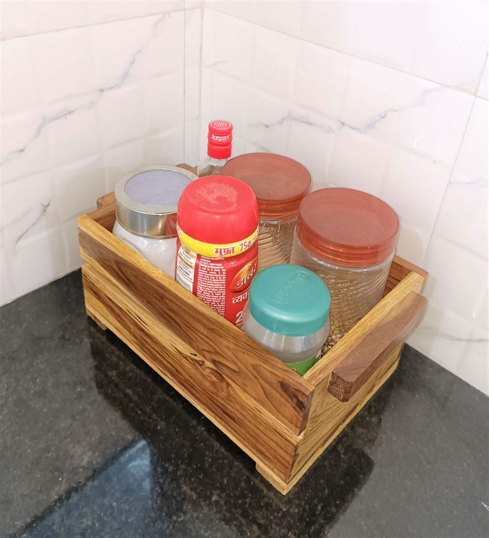 Buy Brown Wooden Organizers By Teakwoodkraft at 100 OFF by