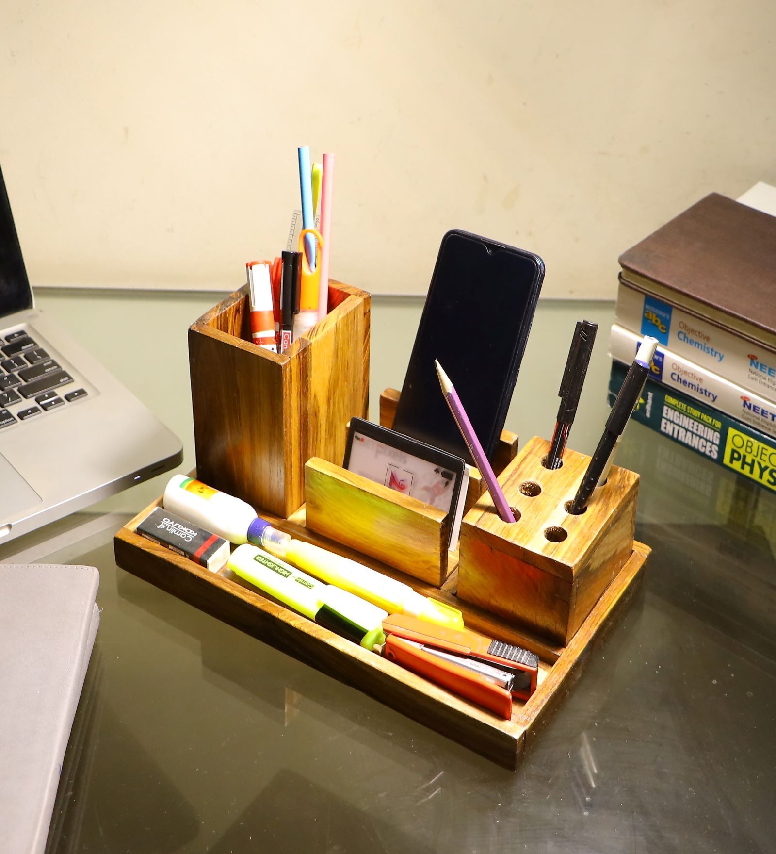 Buy Brown Wooden Hamilton Table Desk Organizer at 10% OFF by ...