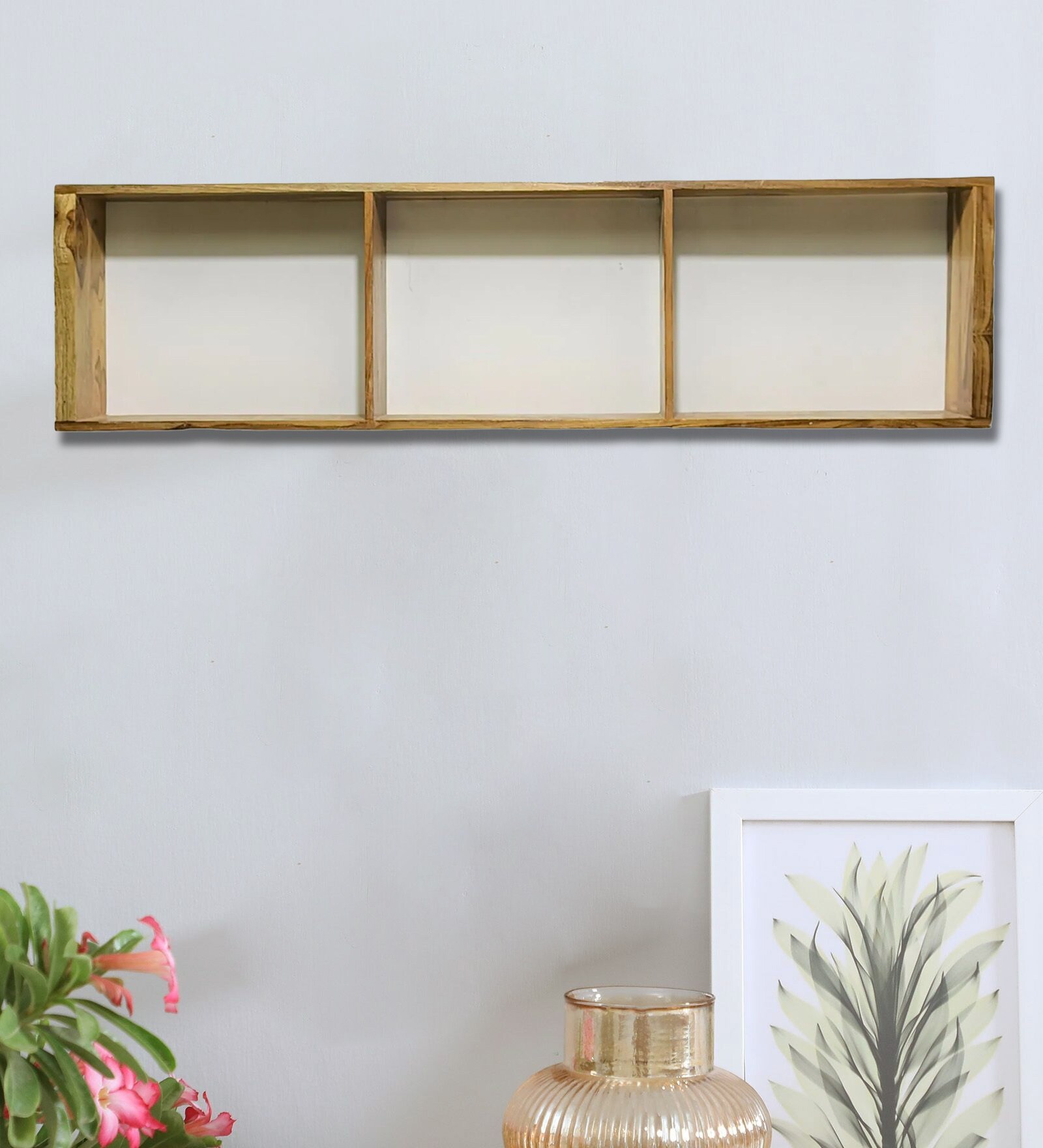 Buy Brown Wooden Wall Shelf By Teakwoodkraft at 10 OFF by Teakwoodkart