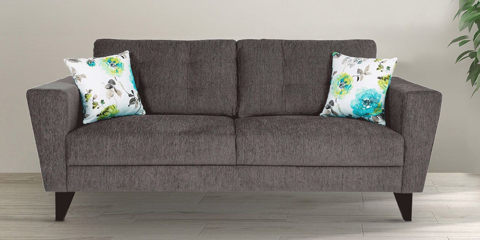 Buy Bristol Three Seater Sofa in Grey Colour by Urban Living Online 3 Seater Sofas 3 Seater