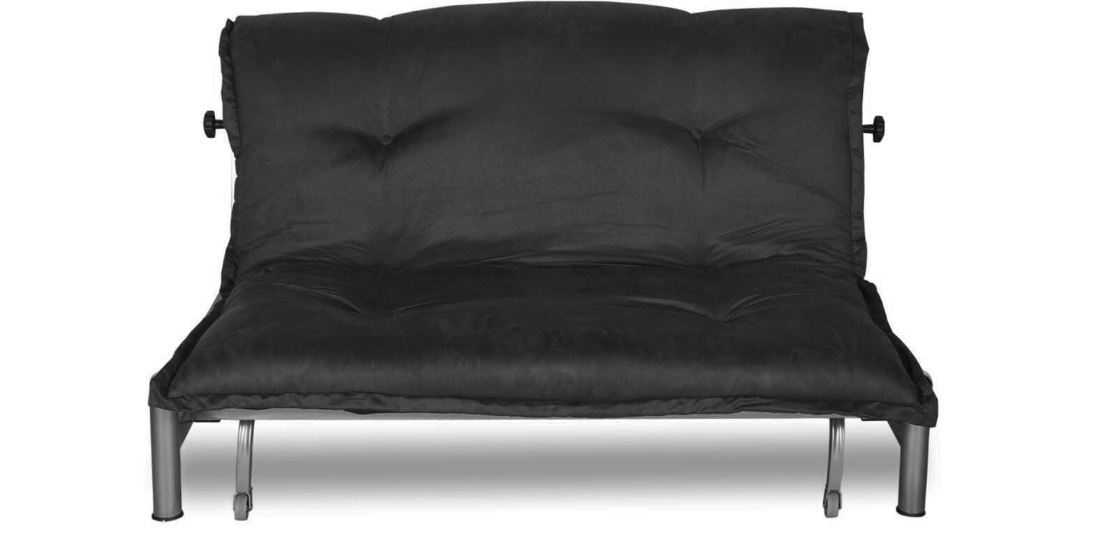 Brussels Convertible Sofa Cum Bed in Black Finish Brussels Convertible Sofa Cum Bed in Black Finish