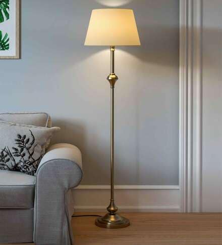 brass floor standing lamp