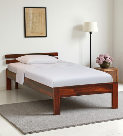 Brakel Sheesham Wood Single Bed In Honey Oak  Finish