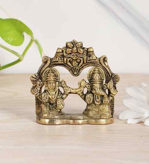 Brass laxmi Ganesh Idol
