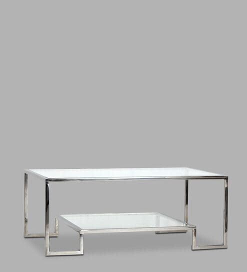 Bridgeview Coffee Table In Chrome Finish