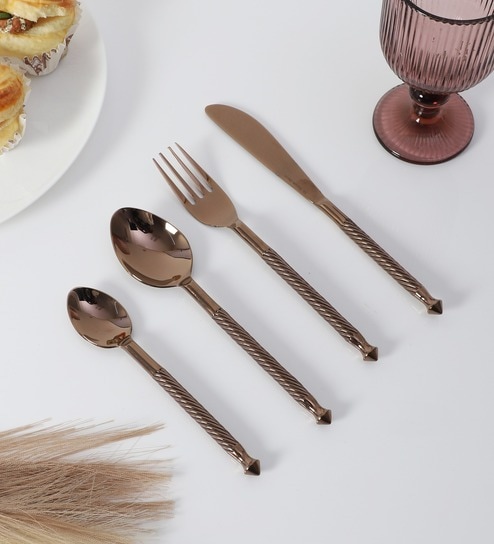 de maison decor Brio Cutlery Set Rose Gold-picture-22