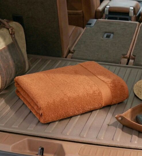 Brown 100% Cotton 380 Gsm Car Towel