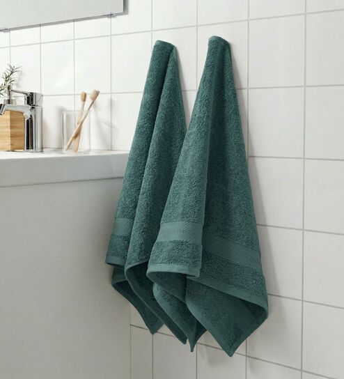 Brown 100% Cotton 380 Gsm Hand Towel 2 Pc