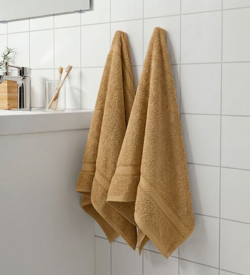 Brown 100% Cotton 525 Gsm Hand Towel
