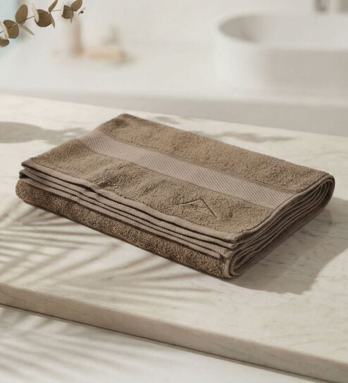 Brown 100% Cotton 600 Gsm Bath Towel