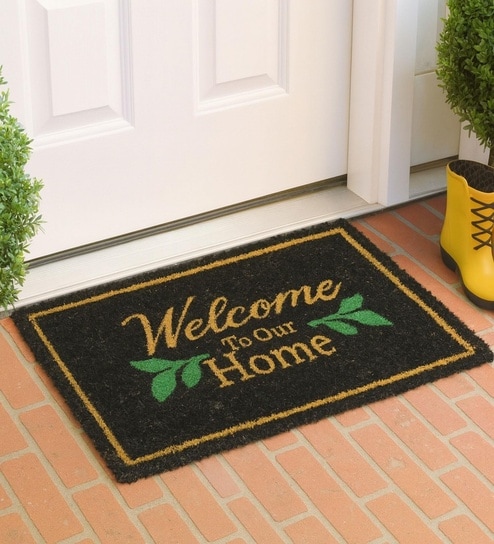 luxe home international Brown Coir 27x17 Inches Anti Skid Door Mat-picture-23