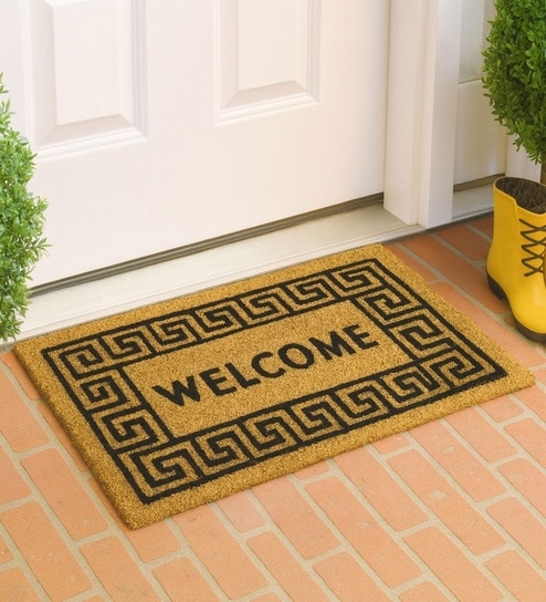 luxe home international Brown Coir 27x17 Inches Anti Skid Door Mat-picture-26