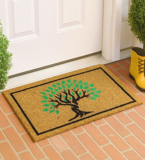 luxe home international Brown Coir 27x17 Inches Anti Skid Door Mat-picture-40