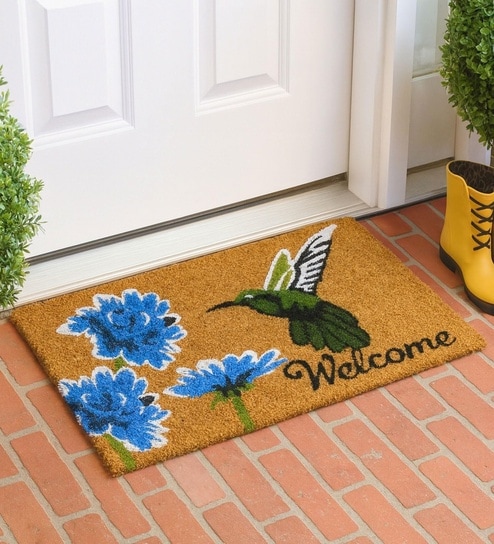 luxe home international Brown Coir 27x17 Inches Anti Skid Door Mat-picture-31
