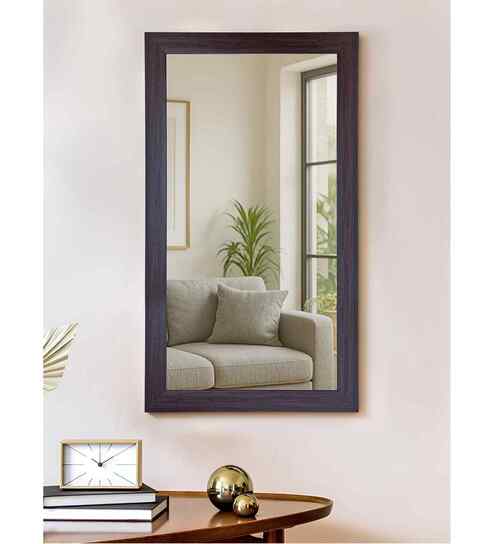 Brown Glass Bathroom Wall Mirror