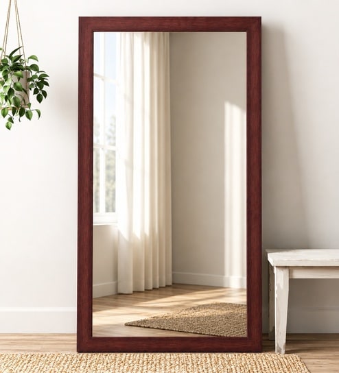 Brown Glass Professional Floor Mirror