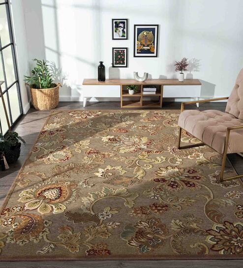Brown Neo Persian 4x6 Feet Machine Made Carpet