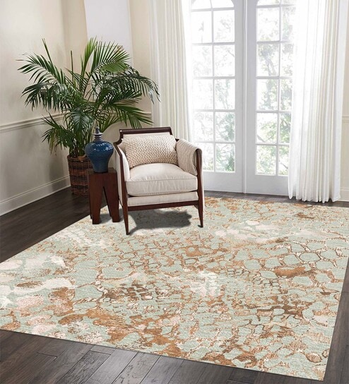 Brown Persian 4x6 Feet Machine Made Carpet