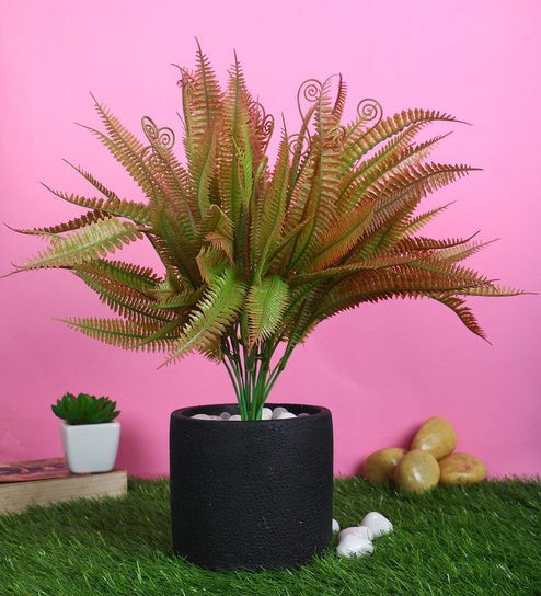 Brown PVC Artificial Plant Without Pot