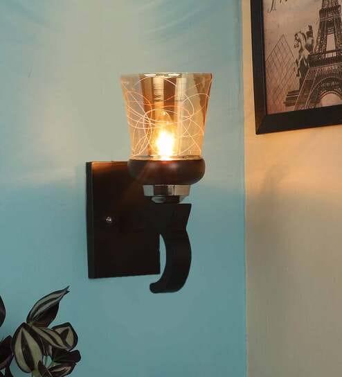 Brown Wood Wall Lights