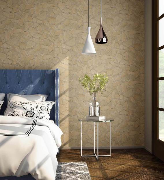 Buy Brown, Beige Cold Mountain Wallpaper Nilaya Wall Coverings by Asian