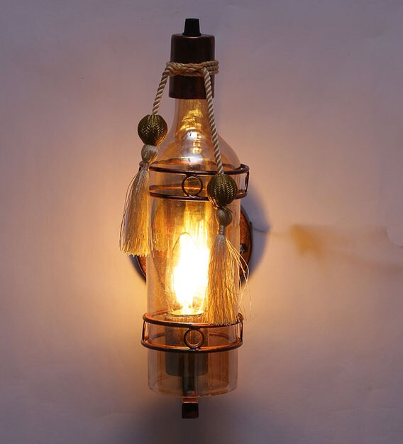 Buy Brown Metal Wall Sconces by Foziq Online Novelty Wall Sconces