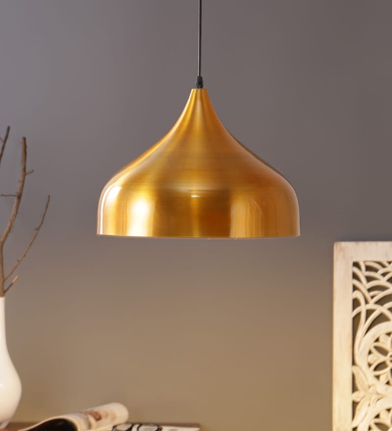 Buy Gold Metal Single Hanging Lights By 