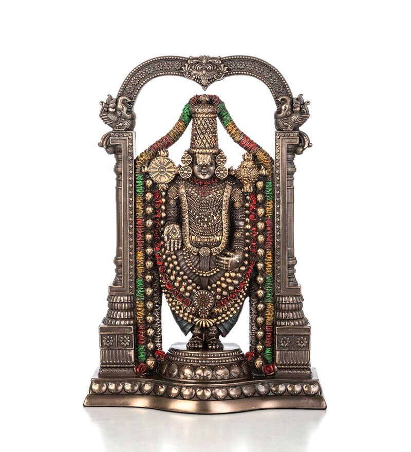 Buy Brass Bonded Bronze Tirupati Balaji Idol by Ekaa Online - Other ...