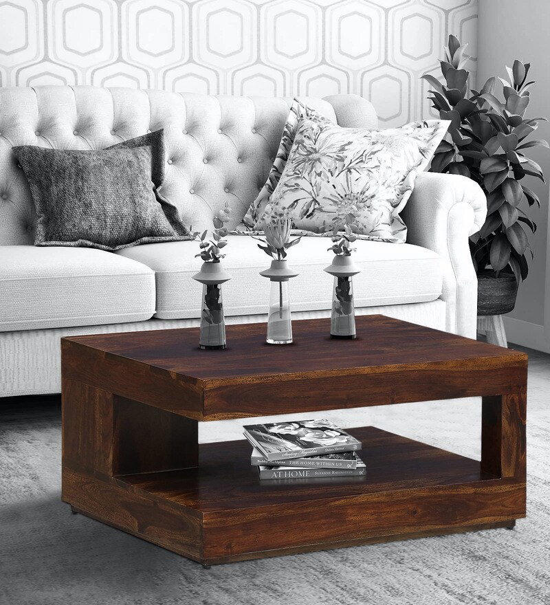 Buy Brent Solid Wood Coffee Table In Provincial Teak ...