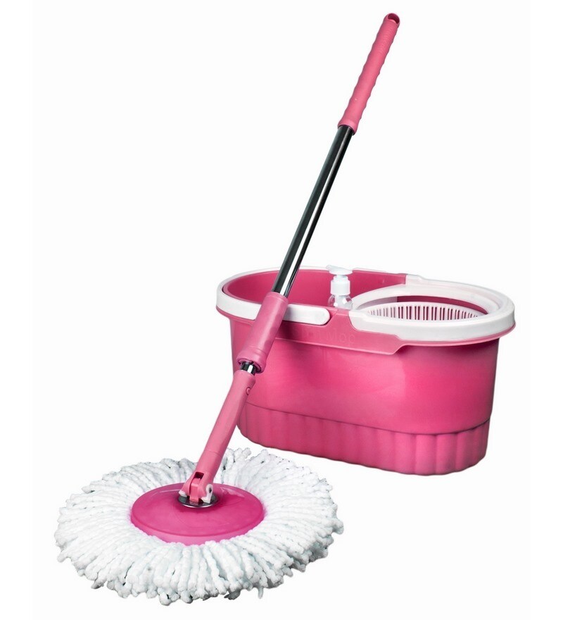 Buy Birdy Pink Plastic 11 x 19 x 11 Inch Mop Online Brooms & Mops