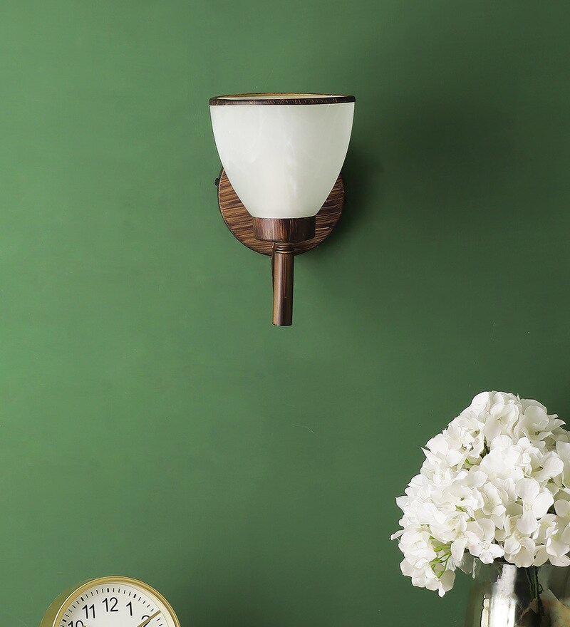 Buy Brown Glass Wall Sconces By Eliante By Jainsons Lights Online
