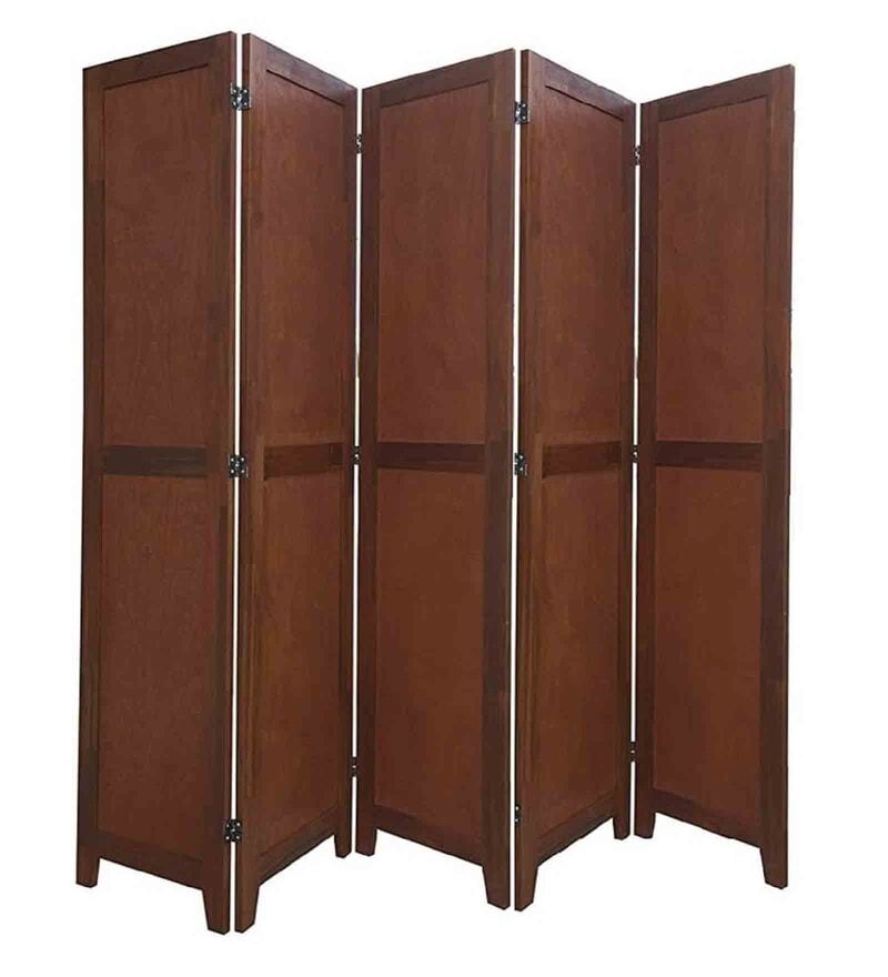 Buy Brown Mango Wood And MDF Handmade Room Dividers (Set Of 5) Online