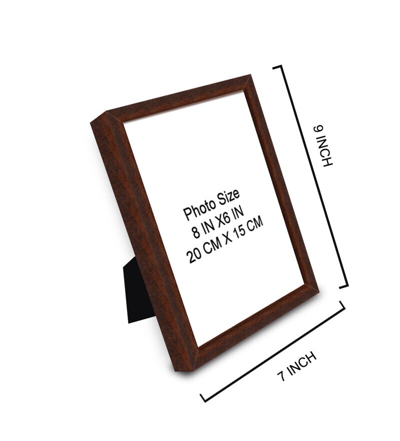 Buy Brown Synthetic Wood Wall Hanging/Table Top Photo Frame by Elegant Arts And Frames Online