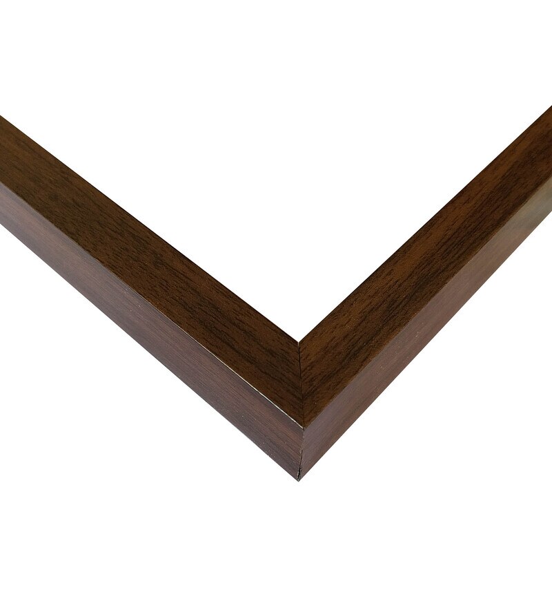 Buy Brown Synthetic Wood Wall Hanging/Table Top Photo Frames, Set of 2 by Elegant Arts And