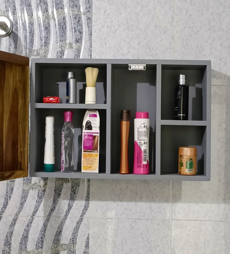 Buy Brown Wooden Wall By Teakwoodkraft Online Bathroom