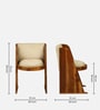 Brabant Sheesahm Wood Sofa Chair In Rustic Teak Finish