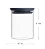 Brabantia Stackable Glass Jar 0.6 litre