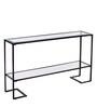 Brad Metal Console Table in Black Finish
