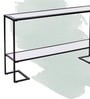 Brad Metal Console Table in Black Finish