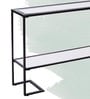 Brad Metal Console Table in Black Finish