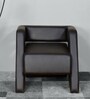 Bradd Leatherette 1 Seater Sofa in Black Colour