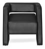 Bradd Leatherette 1 Seater Sofa in Black Colour