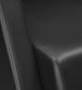 Bradd Leatherette 1 Seater Sofa in Black Colour