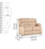 Bradford 2 Seater Sofa In Beige Color