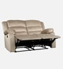 Bradford Fabric 2 Seater Manual Recliner In Beige Colour