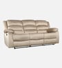 Bradford Fabric 3 Seater Manual Recliner In Beige Colour