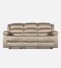 Bradford Fabric 3 Seater Manual Recliner In Beige Colour