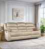 Bradford Fabric 3 Seater Manual Recliner In Beige Colour