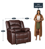 Bradford 1 Seater Recliner in Brown Colour