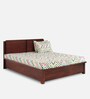 Bradley King Size Bed With Hydraulic Storage in Dark Walnut Colour